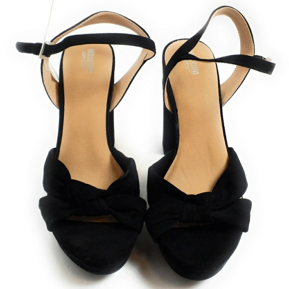 Platform Block Heel Pumps Straps Daphane New - Picture 1 of 3